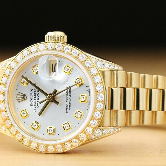 Rolex President 18k Datejust Ladies Watch w/ factory box and hang tag!! - Picture 3 of 7